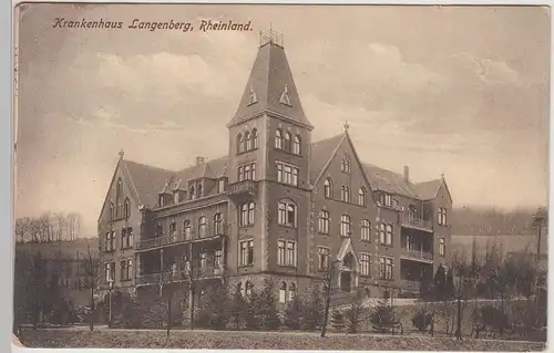 (112111) AK Langenberg, Rheinland, Velbert, Krankenhaus, Feldpost 1916