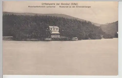 (111557) AK Urfttalsperre, Gemünd, Schleiden, Eifel, Restaurant zu d. Schweizerb