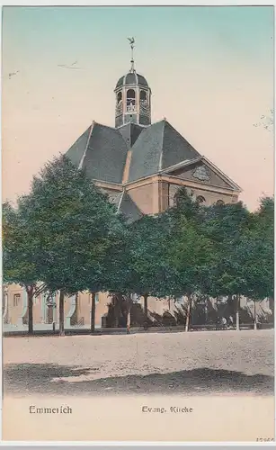 (111226) AK Emmerich am Rhein, Evang. Kirche 1906