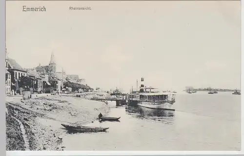 (110939) AK Emmerich, Rheinansicht 1906