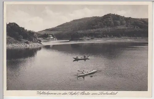 (110082) AK Urfttalsperre, Eifel, Lorbachtal, Boote 1936