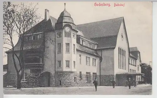 (109390) AK Bad Godesberg, Bonn, Bahnhof 1910