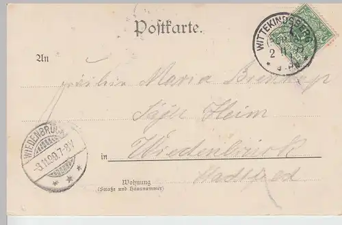 (109238) Künstler AK Porta Westfalica 1899