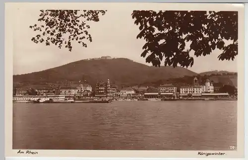 (108898) Foto AK Königswinter, Rhein, Ortsansicht, vor 1945