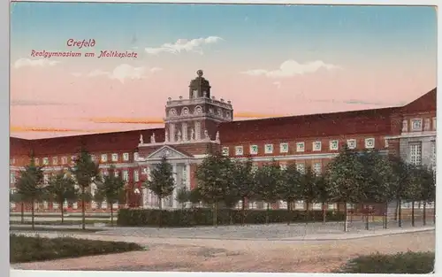 (108810) AK Krefeld, Realgymnasium, Moltkeplatz 1919