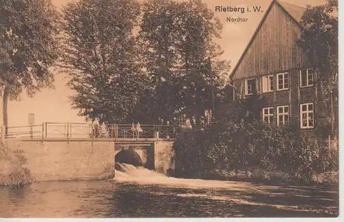 (107834) AK Rietberg, Westfalen, Nordtor, vor 1945