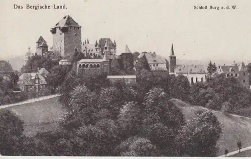 (107795) AK Bergisches Land, Solingen, Schloss Burg an der Wupper, vor 1945