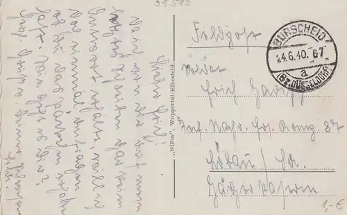 (107799) AK Bergischer Dom Altenberg, Odenthal, Feldpost 1940