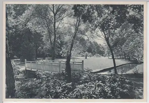 (107453) AK Bad Salzuflen, Partie im Kurpark, vor 1945