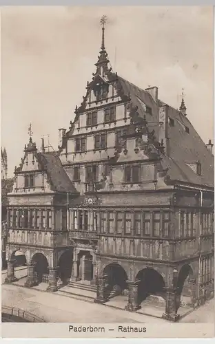 (107017) Foto AK Paderborn, Rathaus 1931