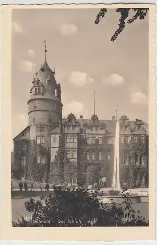 (106819) Foto AK Detmold, Schloss, vor 1945