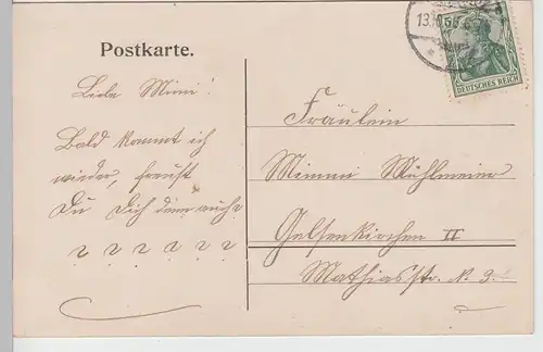(106333) AK Solingen, Kriegerdenkmal, 1906