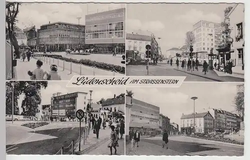 (106312) AK Lüdenscheid, Mehrbildkarte Am Straßenstern, 1967