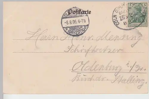 (106278) AK Porta Westfalica, Gesamtansicht 1906, Bahnpost