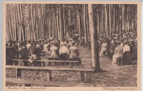 (106275) AK Rethel bei Bielefeld, Waldgottesdienst, vor 1945