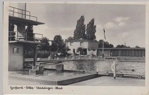 (105795) AK Herford, Otto-Weddigen-Bad, Feldpost 1940