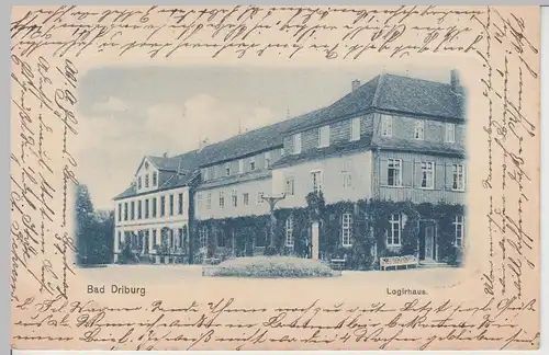 (105588) AK Bad Driburg, Logirhaus, 1901