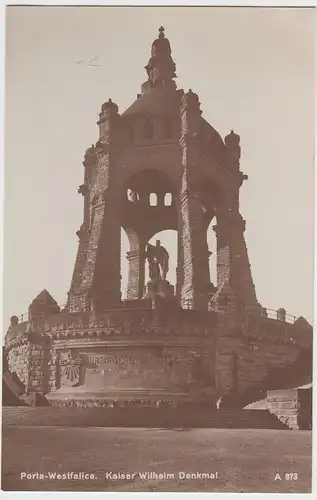 (104967) Foto AK Porta Westfalica, Kaiser Wilhelm Denkmal, 1920er