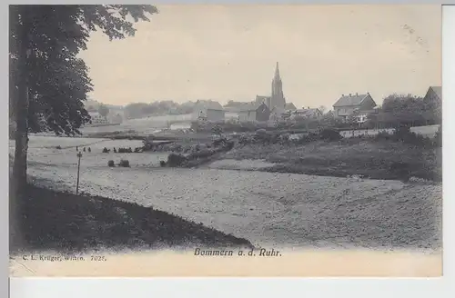 (104656) AK Bommern a.d. Ruhr, Panorama, vor 1905