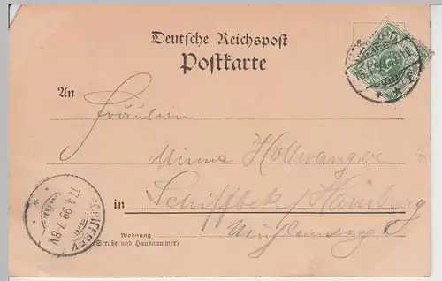 (104584) AK Gruss aus Herford, Alter Markt 1899