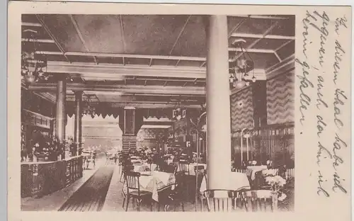 (104406) AK Barmen, Café Restaurant "Barmer Hof", Inneres, Bahnpost 1926