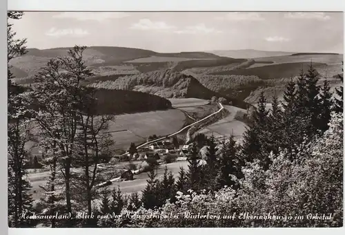 (104330) Foto AK Elkeringhausen m. Orketal, Blick v. Winterberg, nach 1945