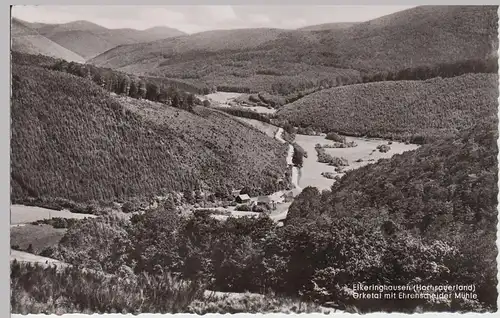 (104329) Foto AK Elkeringhausen, Orketal mit Ehrenscheider Mühle, nach 1945