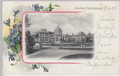 (104305) AK Bad Oeynhausen, Badehaus, 1901