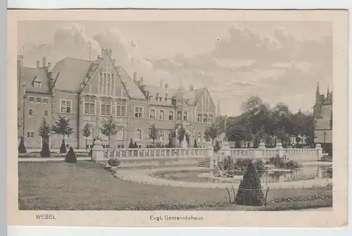 (104264) AK Wesel, Evang. Gemeindehaus, aus Leporello 1920er