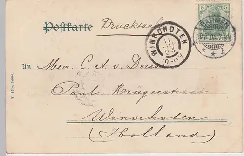 (101412) AK Elberfeld Barmen, Schwebebahn, Straßenbahn 1904