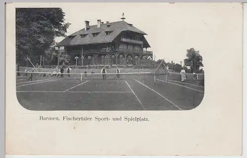 (101411) AK Barmen, Fischertaler Sport- und Spielplatz 1906