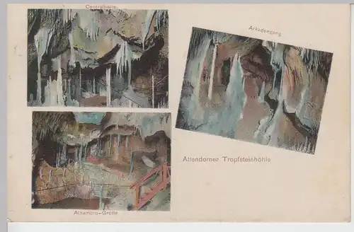 (101248) AK Attendorner Tropfsteinhöhle, Arkadengang, Zentralhalle, Alhambra Gro