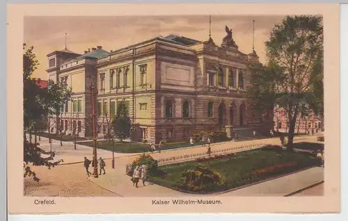 (101122) AK Krefeld, Kaiser Wilhelm Museum, aus Leporello, bis 1929