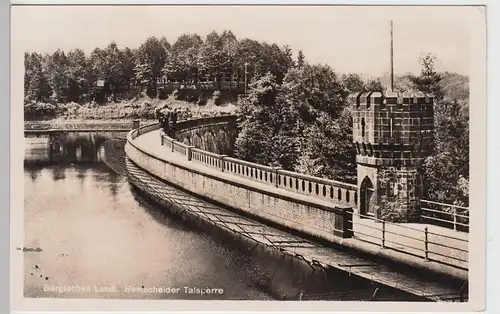 (100953) Foto AK Bergisches Land, Remscheider Talsperre 1937