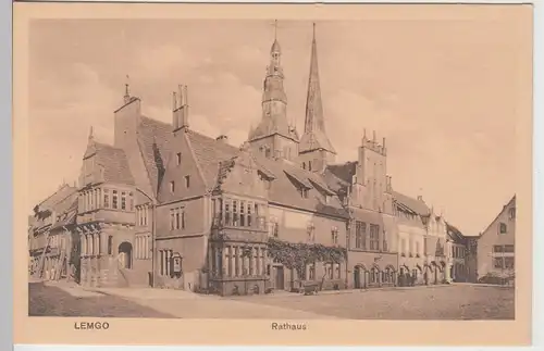 (100841) AK Lemgo, Rathaus, 1923