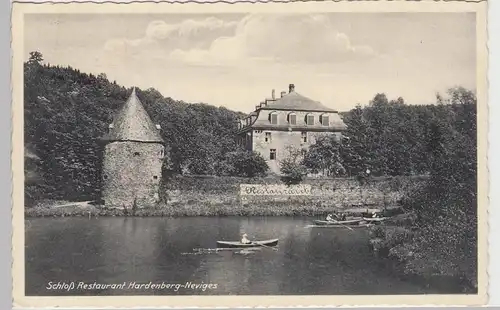 (100803) AK Hardenberg-Neviges, Schloss Restaurant, 1939