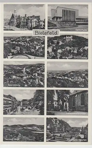 (100530) AK Bielefeld, Mehrbildkarte, nach 1945