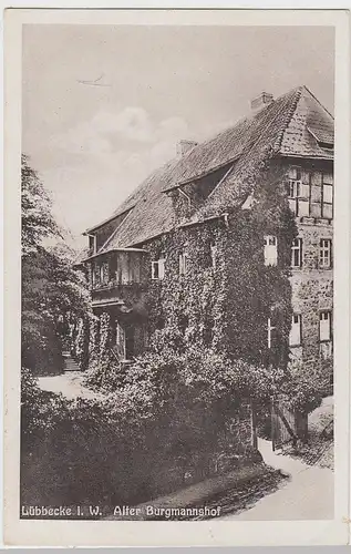 (100473) AK Lübbecke, Westf., Alter Burgmannshof 1931