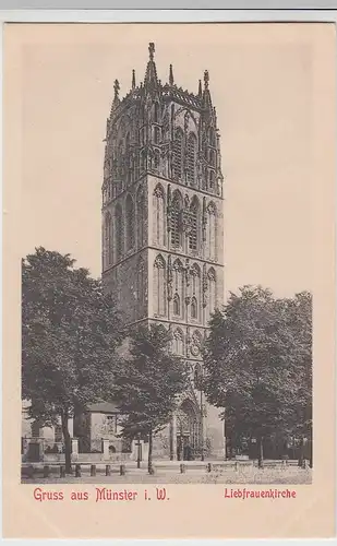 (95905) AK Gruss aus Münster i.W., Liebfrauenkirche, bis 1905