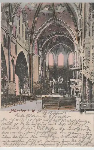 (76817) AK Münster i.W., Dom Inneres, 1902