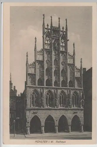 (75648) AK Münster, Westf., Rathaus 1927