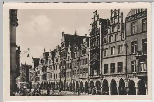 (68002) Foto AK Münster i.W., Bogenhäuser am Prinzipalmarkt, vor 1945