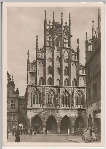 (68566) Foto AK Münster i. W., Rathaus 1957