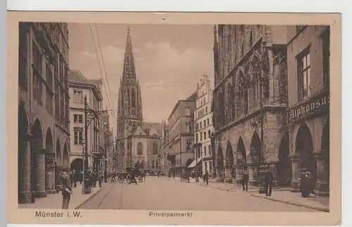 (65900) AK Münster i.W., Prinzipalmarkt, vor 1945