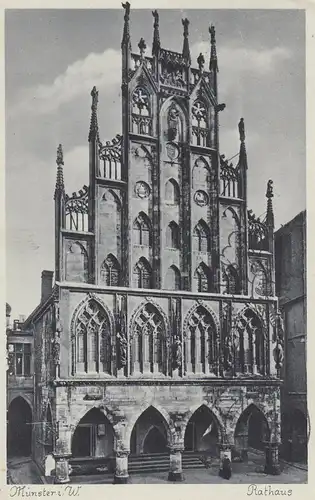 (108142) AK Münster i.W., Rathaus, 1939