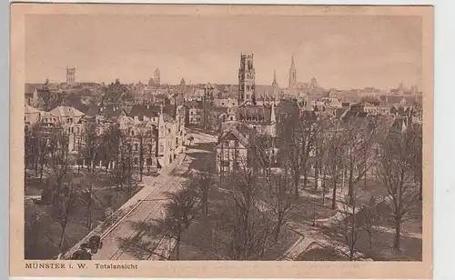 (104115) AK Münster i.W., Totalansicht, 1920er