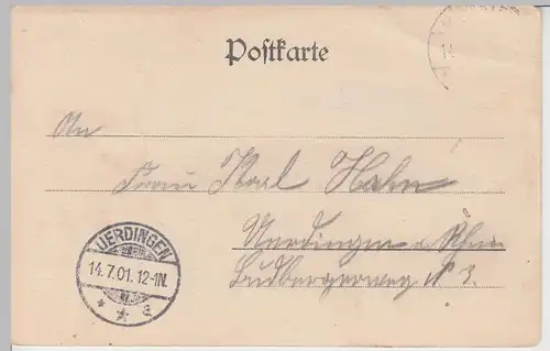 (101290) AK Gruß aus Münster, Westf., Servatiiplatz 1901