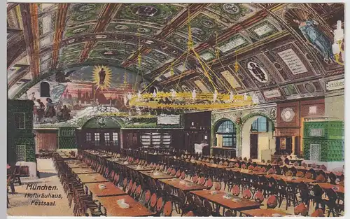 (95130) AK München, Hofbräuhaus, Festsaal 1932