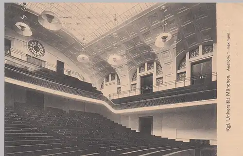 (95113) AK München, Kgl. Universität, Auditorium Maximum 1918