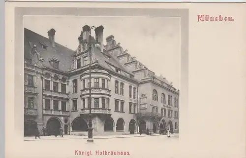 (91395) AK München, Kgl. Hofbräuhaus 1909